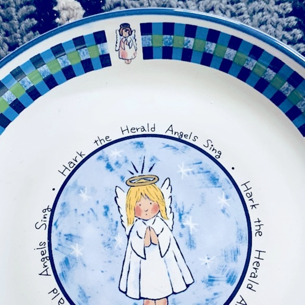 🎄Holiday’s International China 1998 Christmas Angel Stoneware 11" (Set of 6)🎄 - Picture 2 of 16